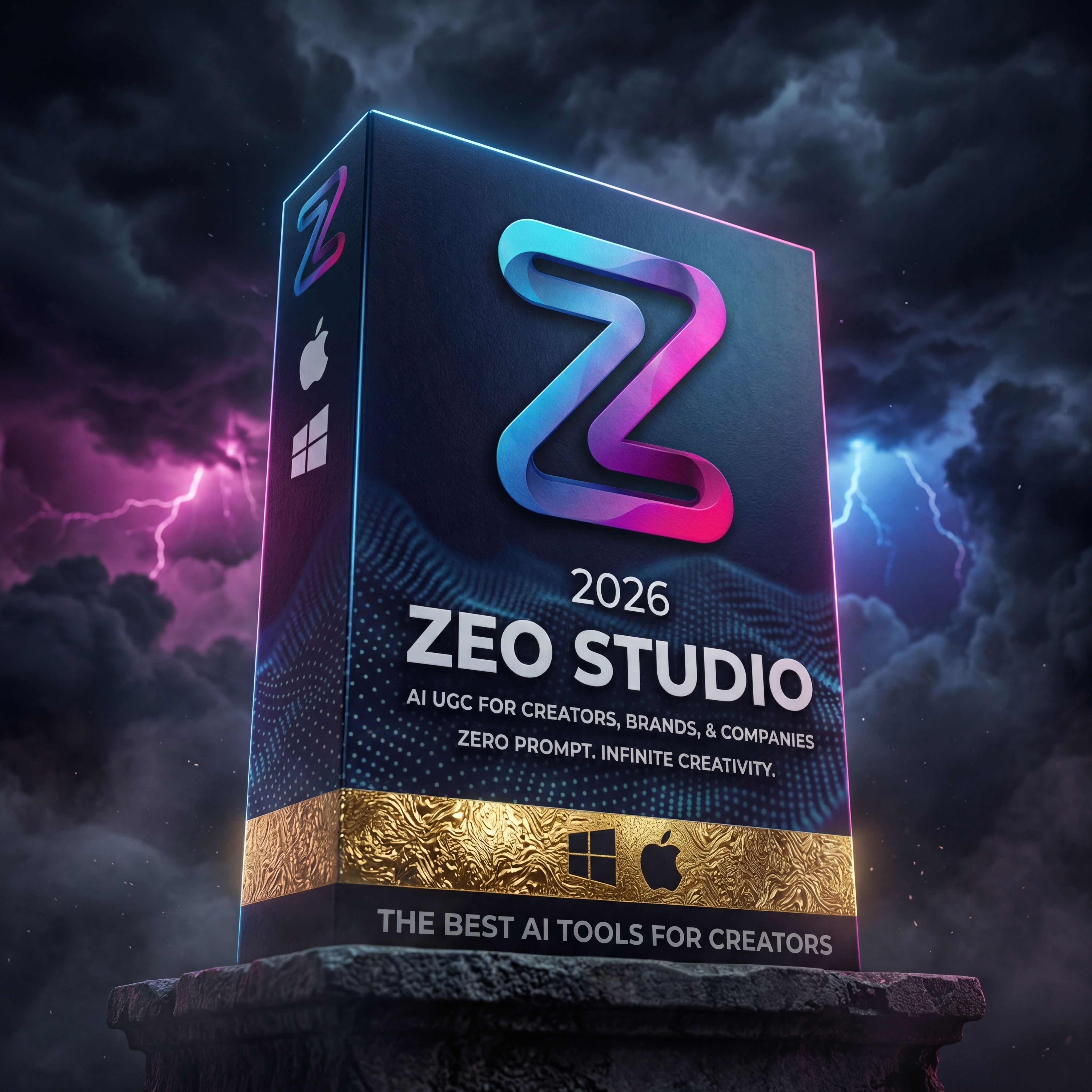 AI Generated - Low angle hero shot